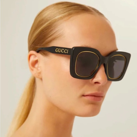 New Authentic Gucci GG1151S 002 51 Grey Violet Sunglasses - Picture 4 of 14